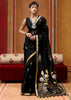 Phantom Black Woven Cotton Silk Saree