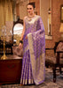 Veronica Purple Woven Banarasi Tissue Silk Saree