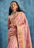 Pink Woven Paithani Tissue Silk Saree