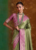 Piquant Green Banarasi Satin Silk Saree
