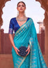 Heritage Blue Woven Banarasi Silk Saree