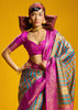 Teal Green Banarasi Silk Saree