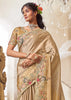 Royal Gold Embroidered Designer Saree