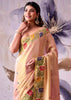 Rose Pink Woven Tissue Silk Saree