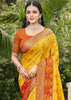Mimosa Yellow Woven Patola Silk Saree
