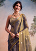 Golden Green Woven Tissue Silk Saree