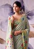 Haze Blue Woven Tissue Silk Saree