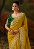 Yellow Embroidered Tissue Saree