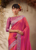 Fuchsia Pink Woven Kanjivaram Silk Saree