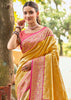 Haldi Yellow Woven Kanjivaram Silk Saree