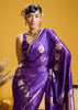 Prism Purple Banarasi Satin Silk Saree