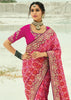 Queen Pink Woven Georgette Bandhej Designer Saree