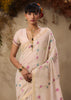 Winter White Woven Cotton Silk Saree