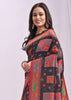 Phantom Black Woven Linen Cotton Saree