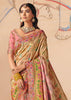 Blush Pink Designer Embroidered Saree