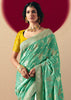 Jade Green Woven Banarasi Silk Saree