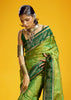 Pista Green Woven Banarasi Silk Saree