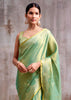 Sea Green Woven Tissue Silk Saree
