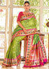 Jhanvi : Banarasi woven saree the shade of Green (9944109940929)