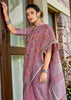 Light Purple Woven Linen Silk Saree