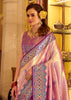 Bloom Pink Woven Patola Tissue Silk Saree