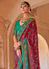 Earth Red Printed Kashmiri Jamewar Saree