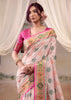 Bloom Pink Woven Patola Silk Saree