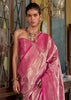 Paradise Pink Dual Tone Kanjivaram Silk Saree