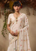 Off White Woven Cotton Silk Saree