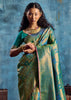 Cadmium Green Banarasi Silk Saree