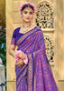 Purple Woven Banarasi Silk Saree
