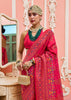 Ruby Pink Woven Kashmiri Jamewar Saree