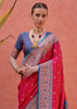Queen Pink Woven Paithani Silk Saree