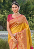 Festive Yellow Woven Banarasi Silk Saree