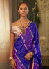 Bright Purple Rangkat Satin Silk Saree