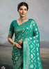 Antique Green Woven Banarasi Silk Saree