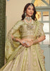 Pista Green Banarasi Designer Lehenga