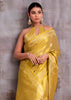 Golden Woven Tissue Silk Saree