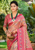 Magenta Pink Dual Tone Woven Banarasi Silk Saree