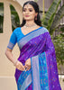 Magic Purple Woven Patola Silk Saree