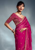 Princess Pink Designer Silk Saree