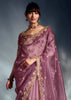 Spring Purple Designer Silk Saree