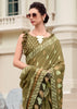 Heena Green Printed Cotton Silk Saree