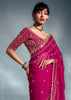 Princess Pink Designer Silk Saree