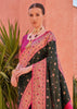 Dark Green Woven Paithani Silk Saree