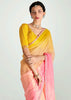 Blossom Pink Ombre Banarasi Tissue Saree