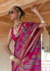 Persian Pink Printed Soft Silk Saree