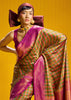 Mehndi Green Banarasi Silk Saree
