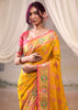 Marigold Yellow Woven Patola Silk Saree