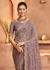 Aura Purple Designer Tissue Silk Saree